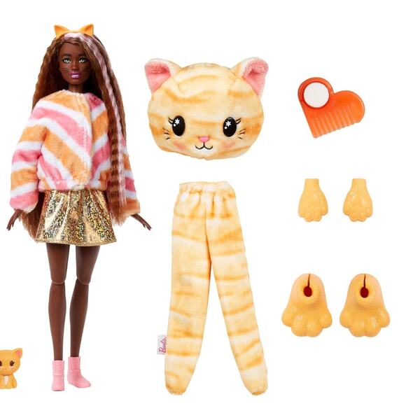 Barbie Cutie Reveal Series 1 Kitty Plush Costume NWT - Picture 6 of 7